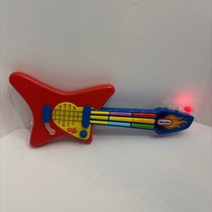 Vintage Little Tikes Colorful Kids Guitar Toy-Lights! Sounds! Music!